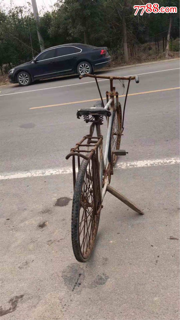 以前农村载货加重自行车