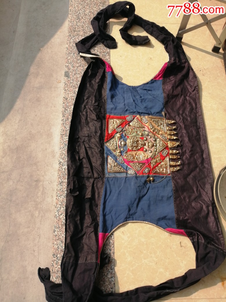 清未广东本地小孩背带,背小孩用的带