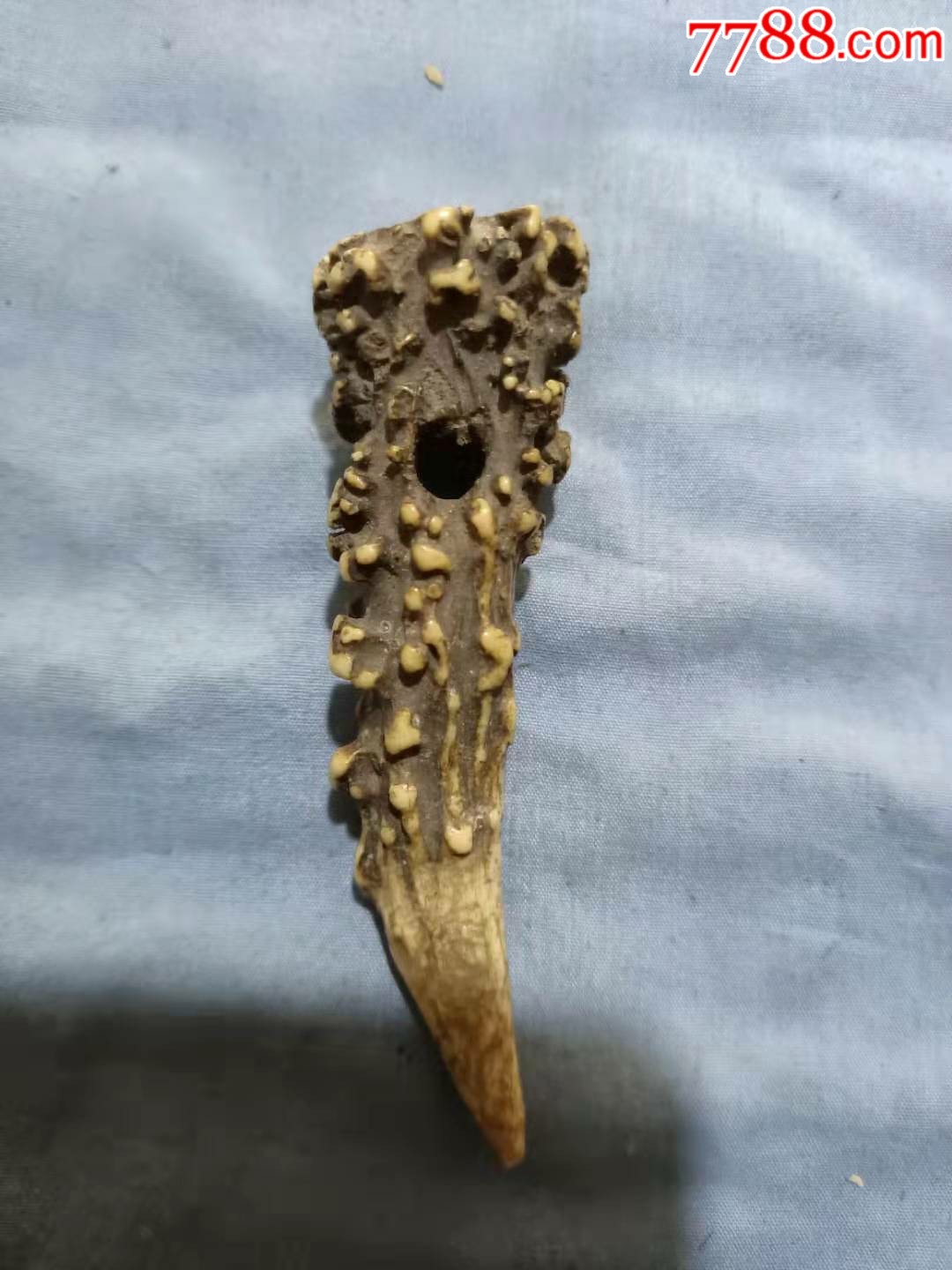 清代鹿角挂件9.5*3cm