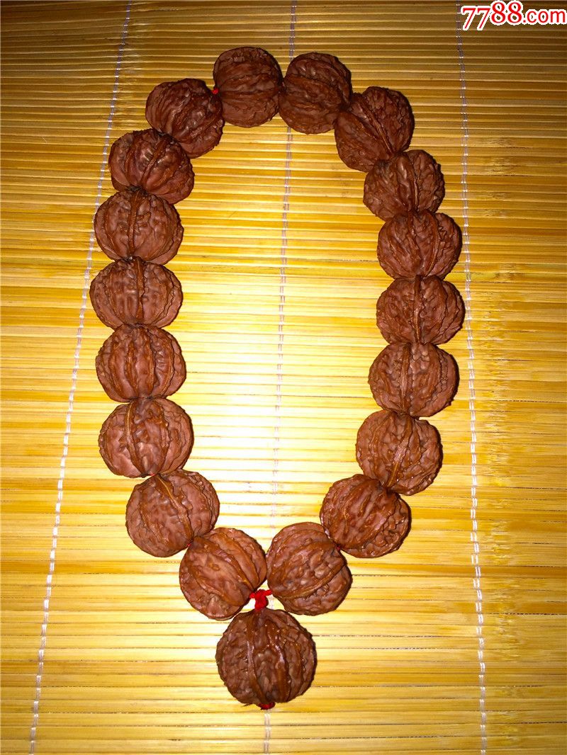 文玩野生铁核桃手串手持皮质饱满矮庄闷尖核桃3.5文玩野生铁核桃