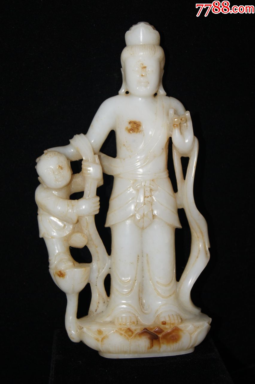 明代籽料送子观音_和田玉_墨笔楼【7788收藏__收藏热线】