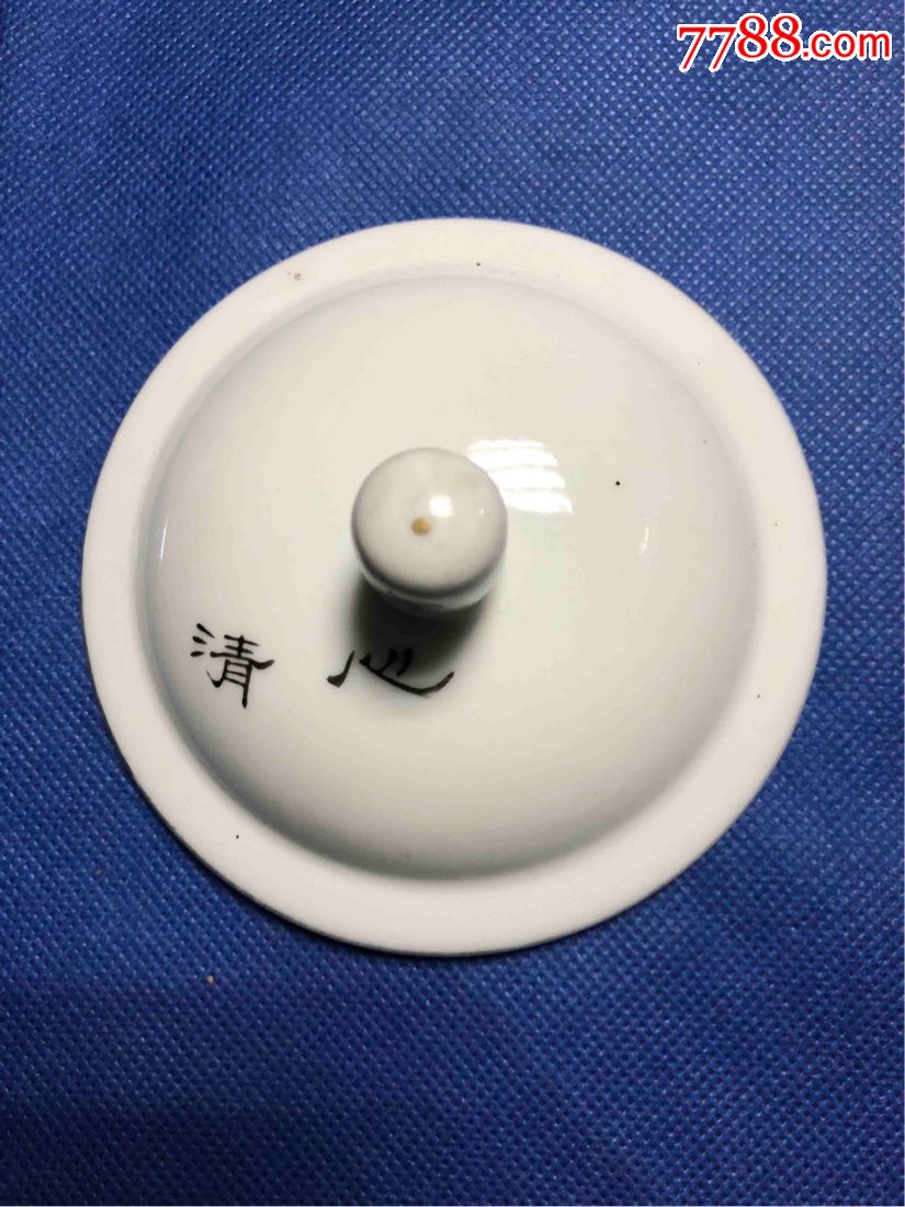 中国醴陵山水纹盖杯
