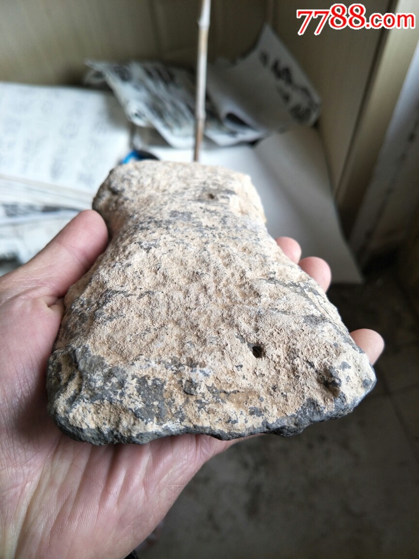 红山文化石斧砍砸器刮削器大型石器临清运河古玩店