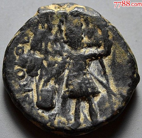 贵霜王朝(古印度)铜币直径222厘米厚033厘米重849克l282