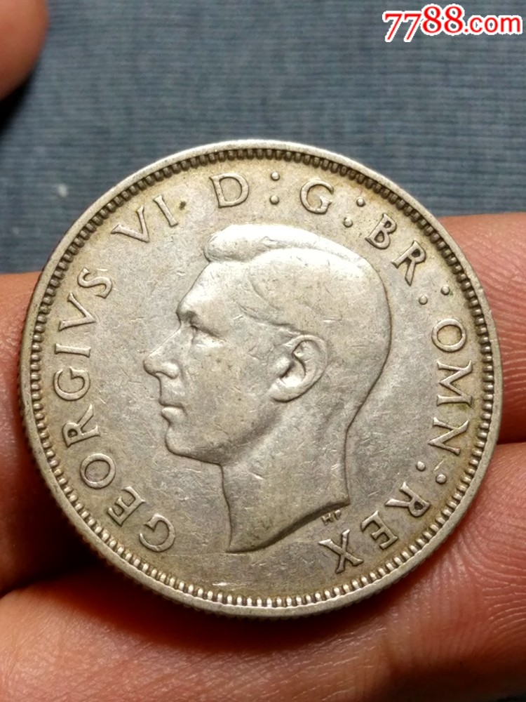 外国银币1937年英国2先令银币