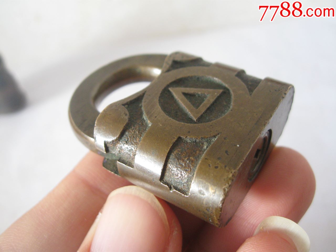 铜锁一把-铜锁/铜钥匙-7788旧货商城