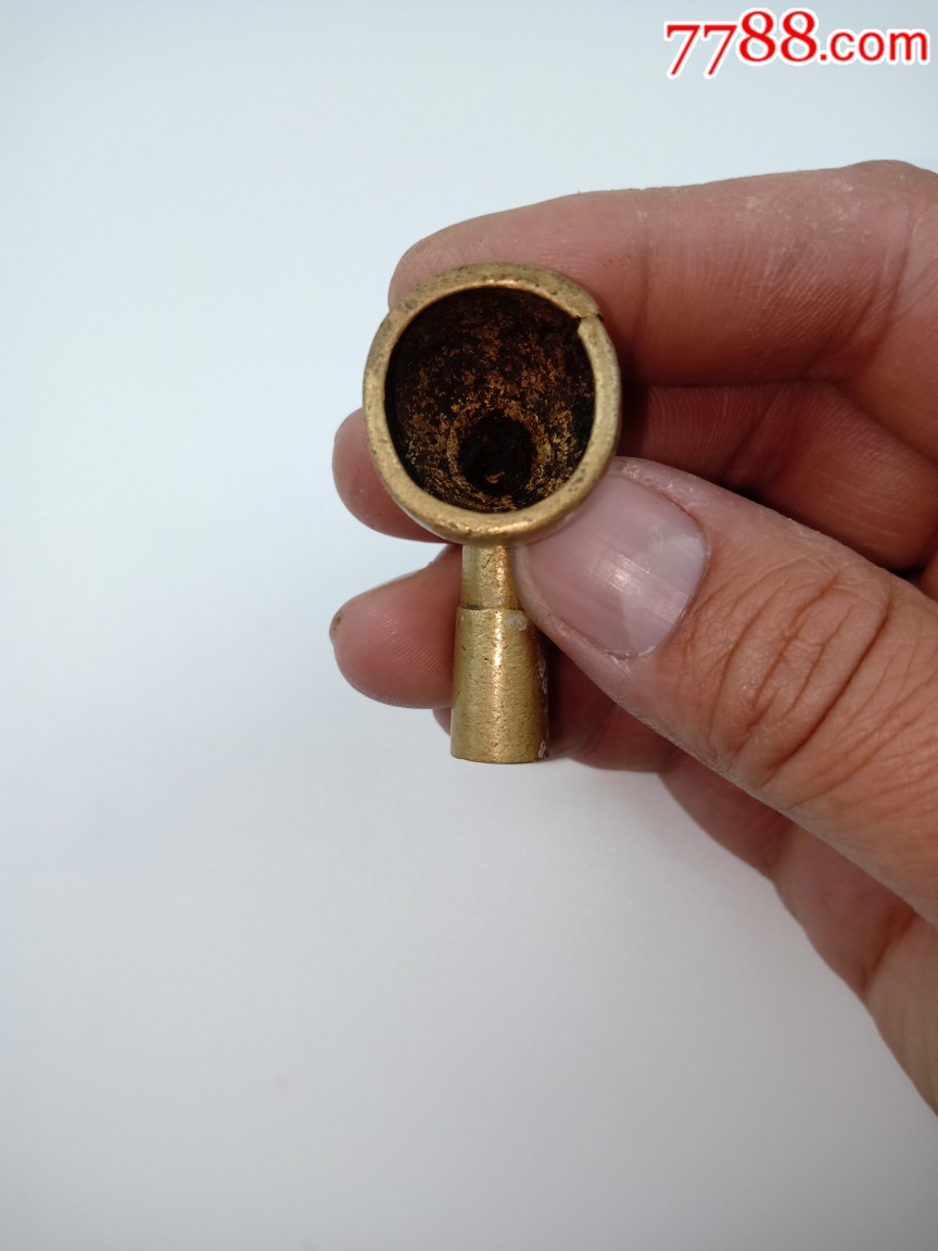 民国老烟铜烟锅黄铜烟袋锅包老