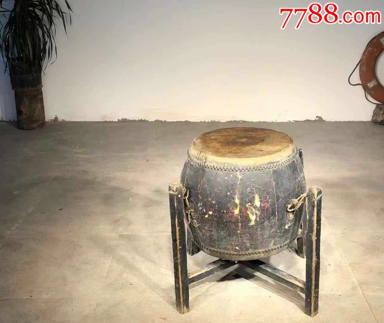 清代乐器架子鼓一套