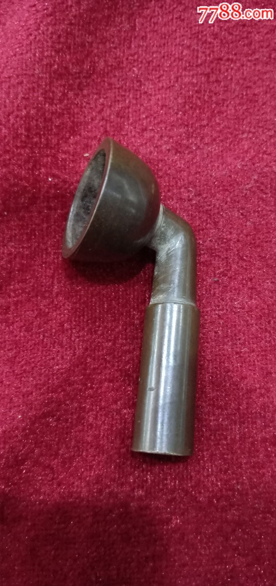 清代青铜烟袋锅美品老青铜烟锅清代烟具收藏青铜烟具
