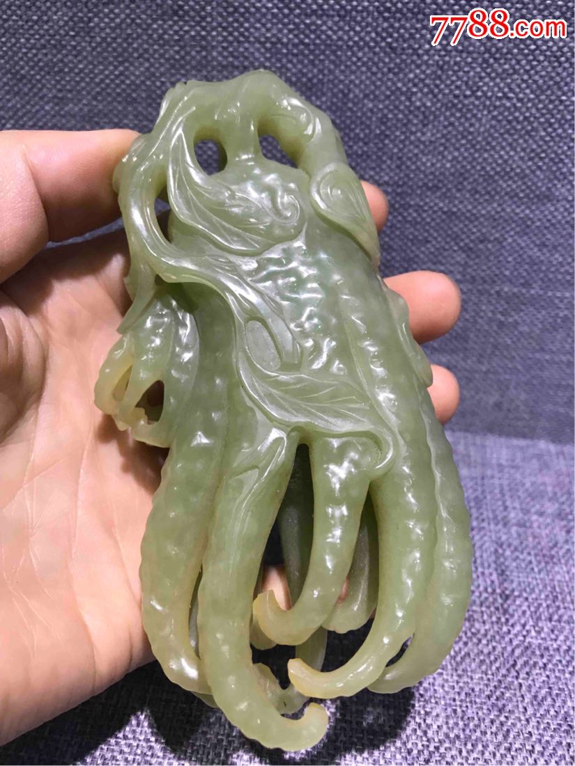 清代和田黄玉佛手