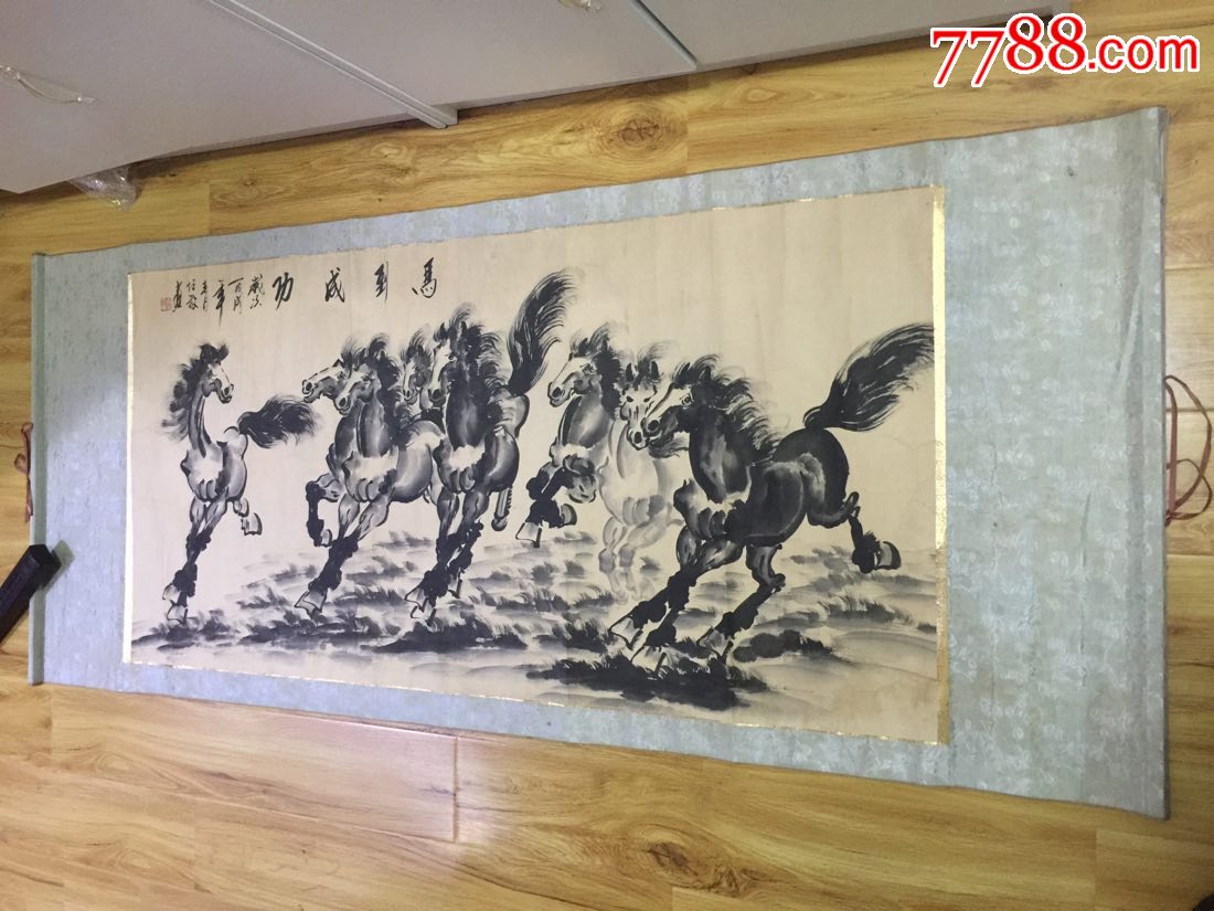 任放马到成功徐悲鸿再传弟子任放作品