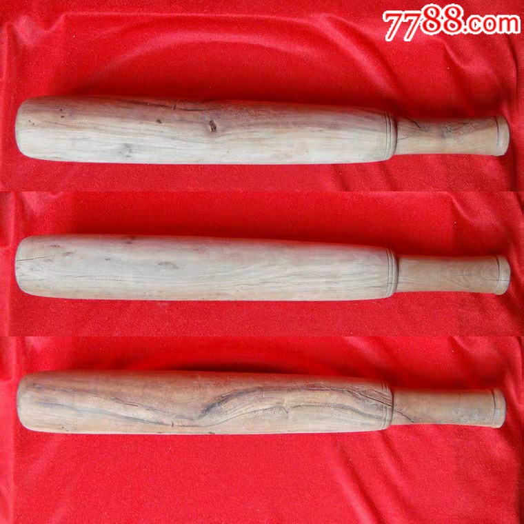 老棒槌一个长38cm放在自家车上防卫不错完整包老