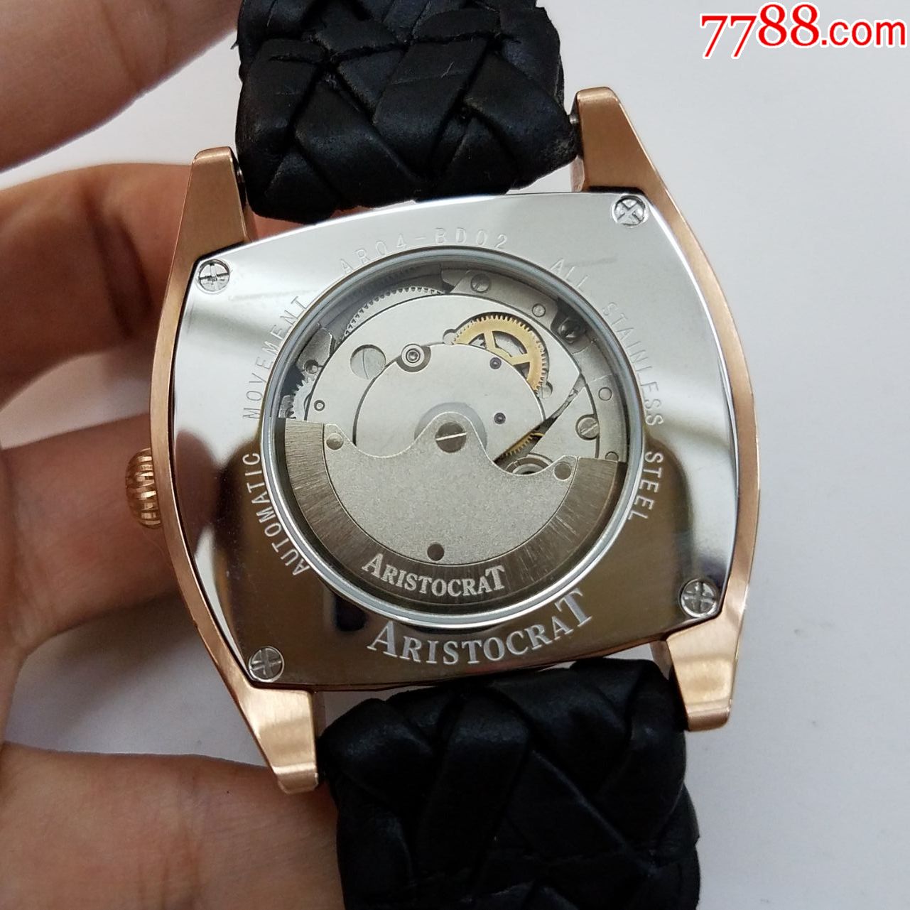 aristocrat自动机械男表【独特轮盘式日历】【电视机型表款】_手表