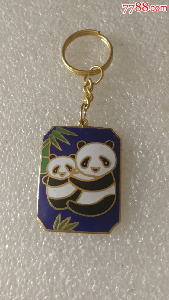 熊猫景泰蓝钥匙链
