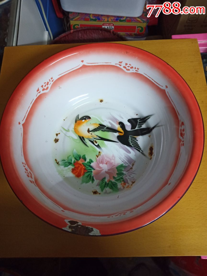 老双飞燕搪瓷脸盆
