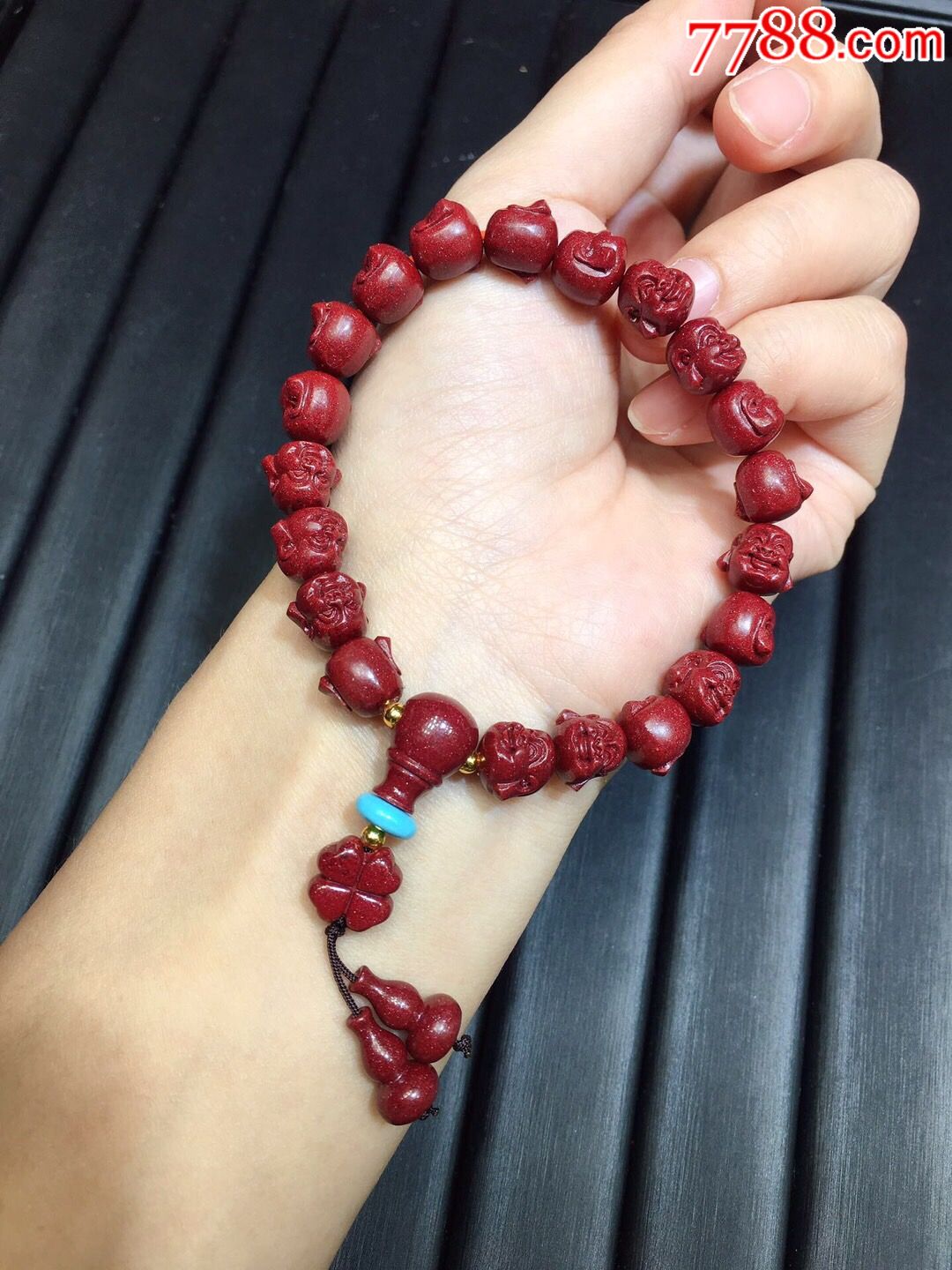 xm新款美货天然原矿紫金砂小佛头手串手链