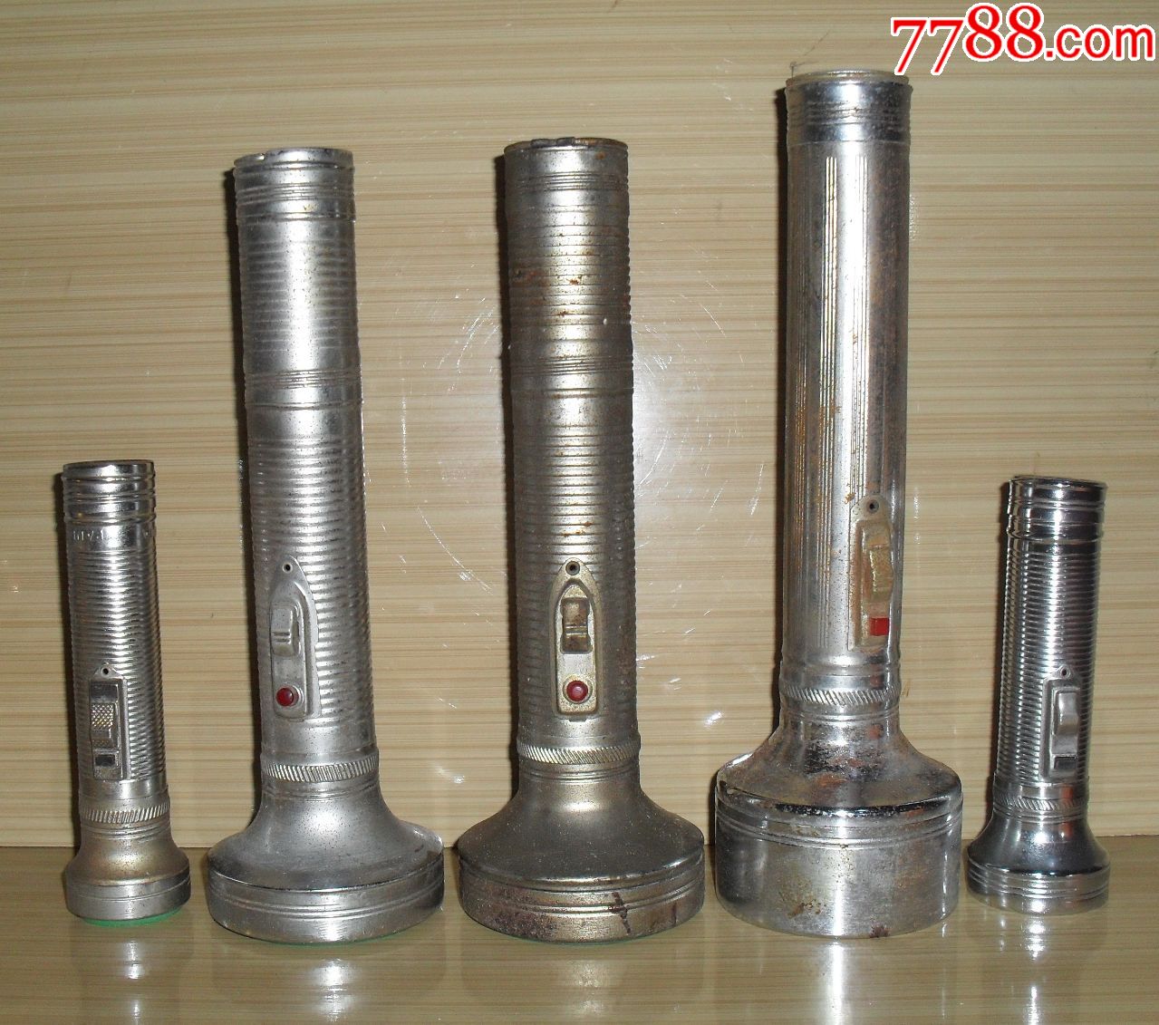 老铁皮手电筒5只