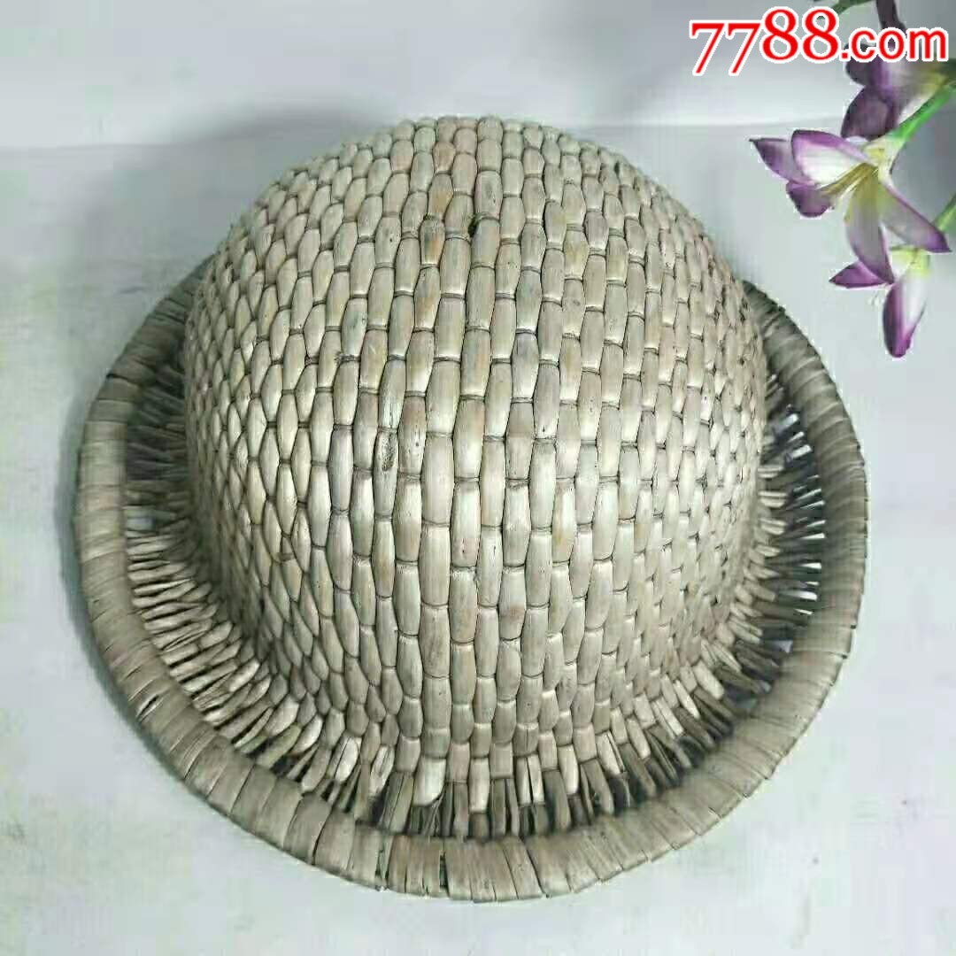 老物件解放后煤矿工人戴的安全帽,藤编帽子,道具摆设怀旧收藏品!