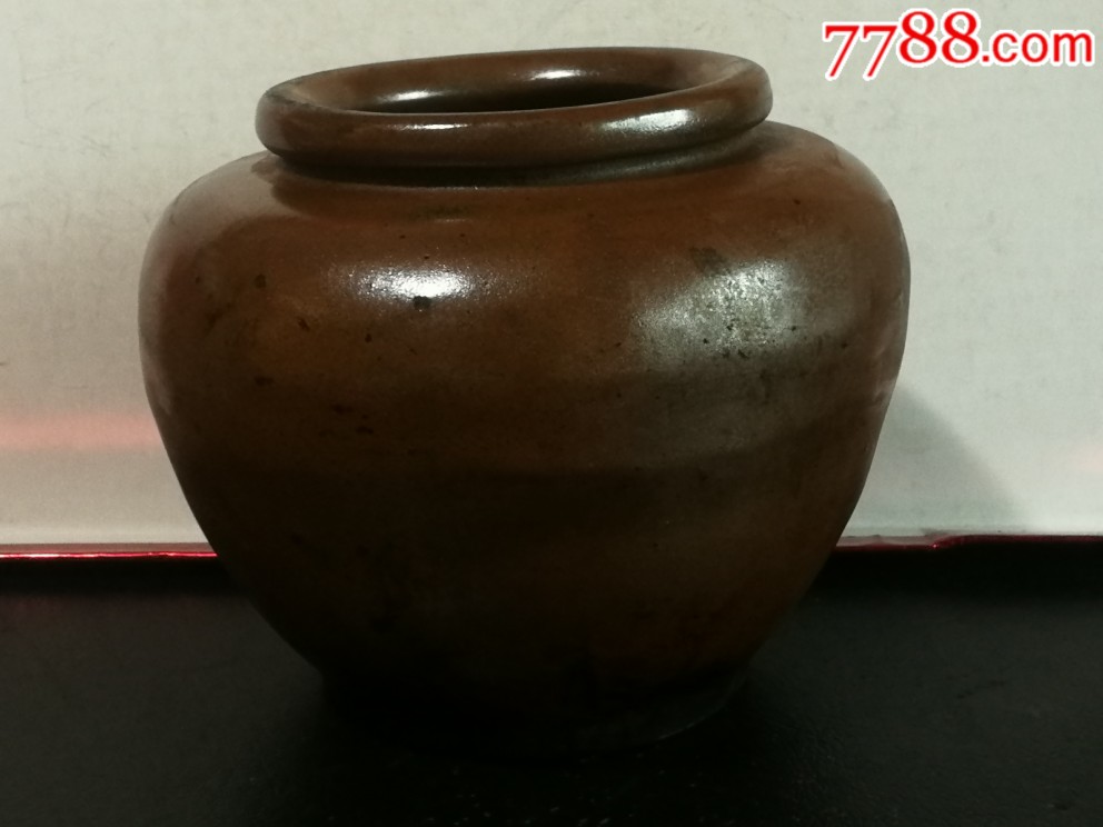 民国缶胎酱釉罐