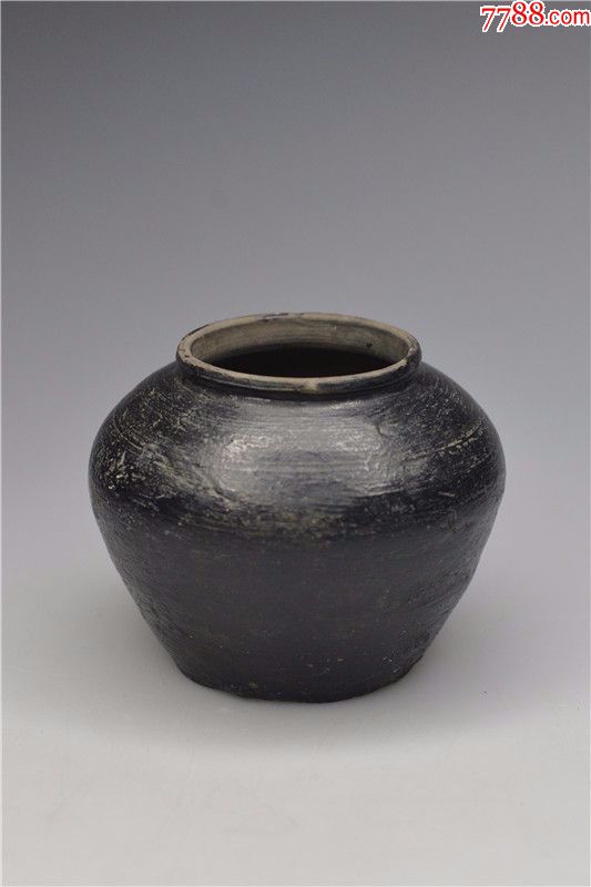 黑陶罐老罐子陶瓷罐陶器瓷器旧货收藏_价格150.