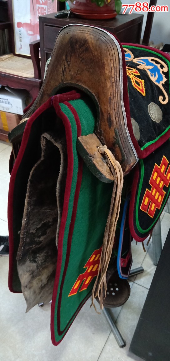 蒙古族老马鞍子民国蒙古族马鞍蒙古族全套马鞍_价格2800元_第5张_7788