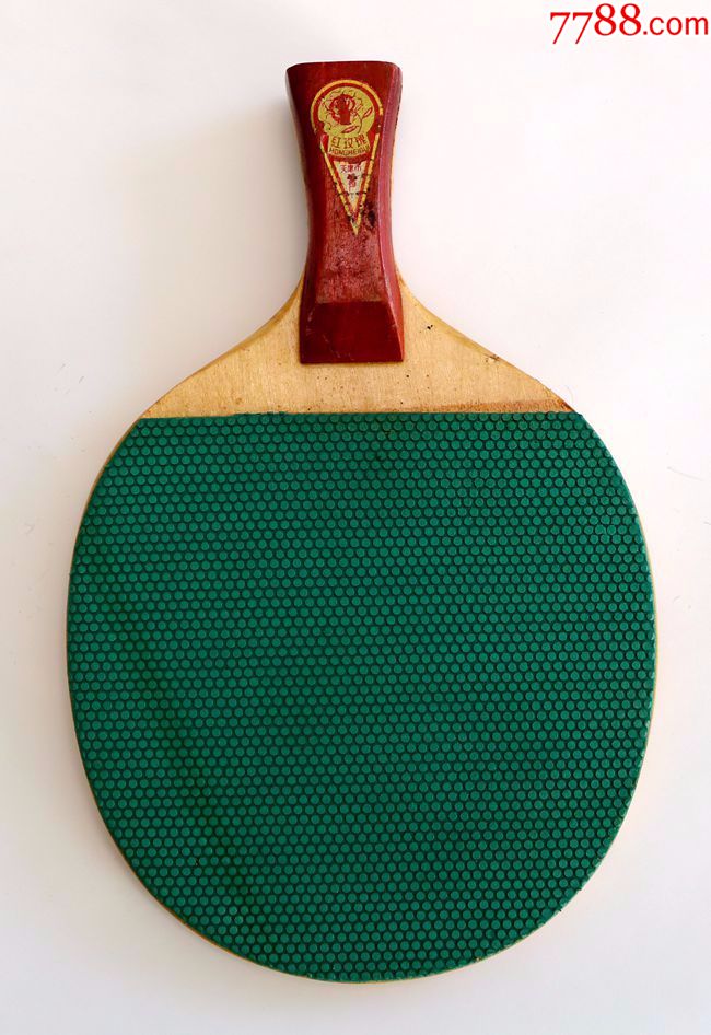文革红玫瑰直板单面正胶乒乓球拍底板
