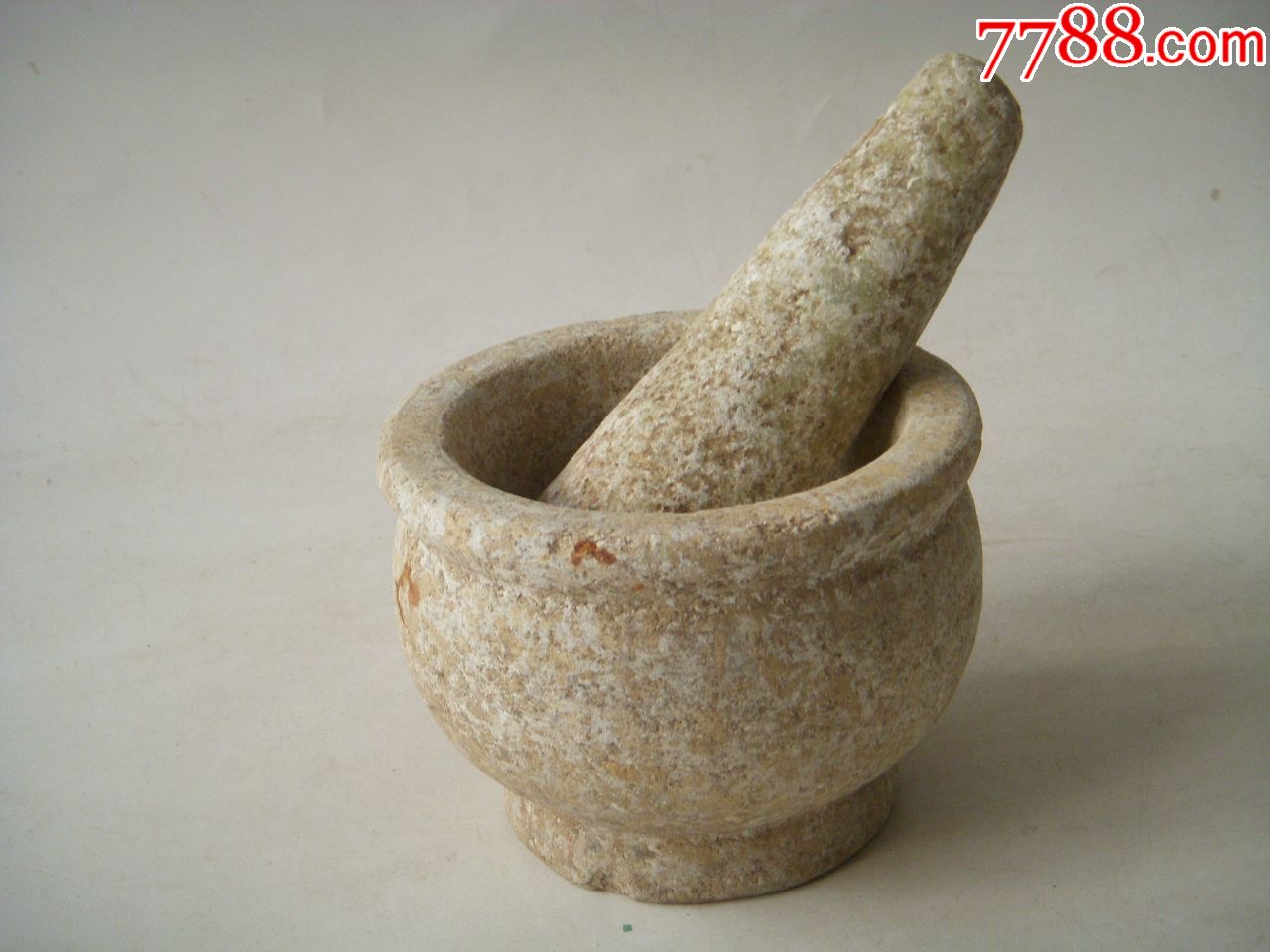民国中医碾药石臼真品老货完好_价格199元【丹崖堂】_第1张_7788收藏