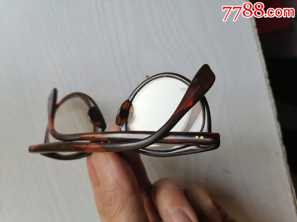 民国文人精典水晶片圆框眼镜