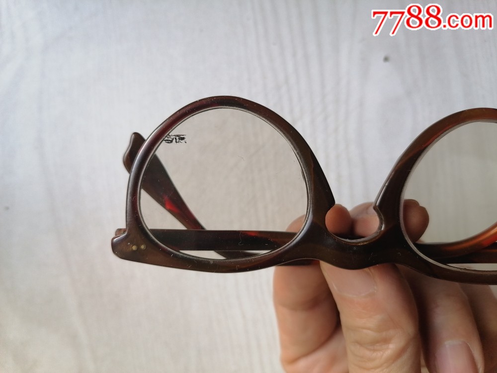 民国文人精典水晶片圆框眼镜