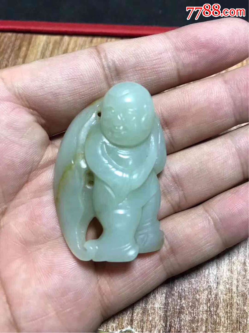 清代早期玉雕童子