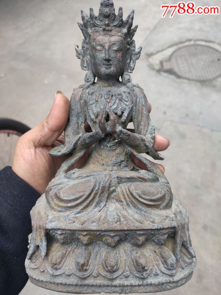 明代.铜观音_铜像/铜佛像_鑫源堂【7788收藏__收藏热线】