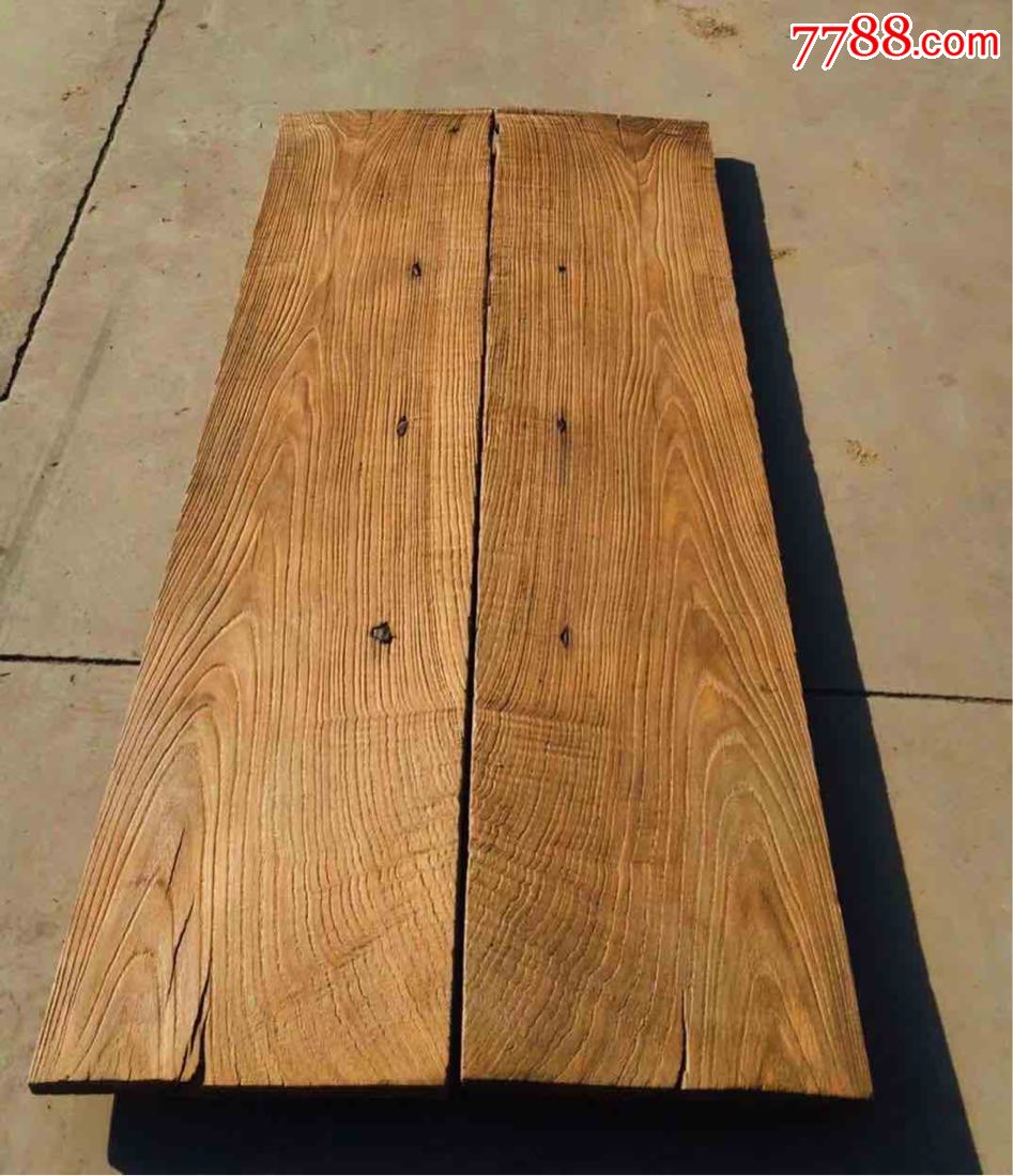 榆木独板一对,自然风化,纹理清晰,做茶台首选,已清洗.