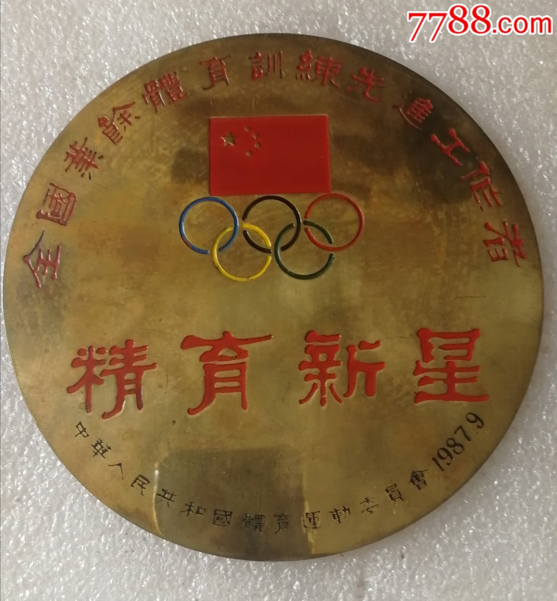 全国业余体育训练先进工作者精育新星奖章_体育运动徽章_追梦人生