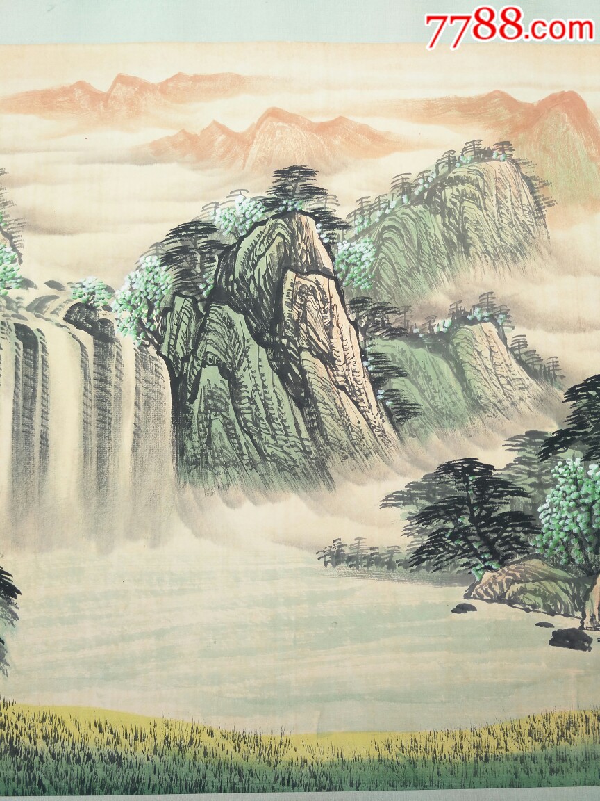 纯手绘的横幅山水画!江南春晓8