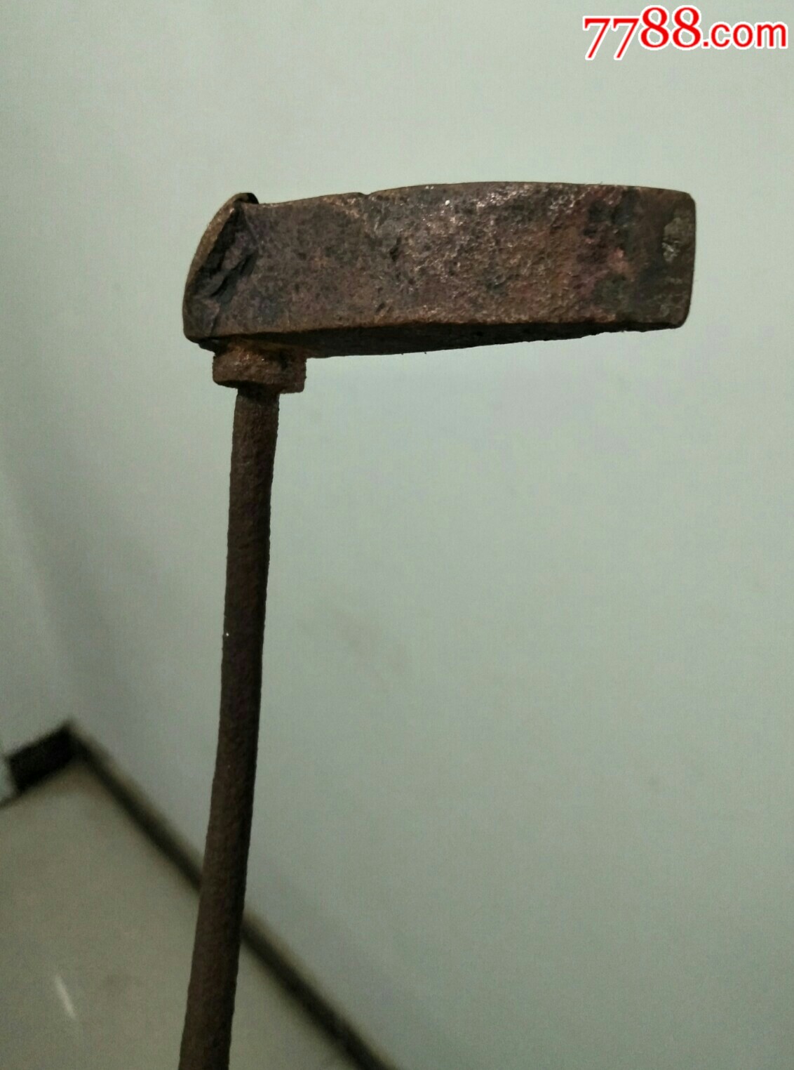 老款紫铜头碳火烙铁一个