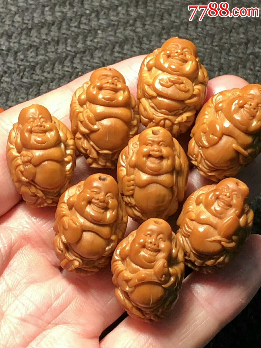 核雕【刘人义弥勒】手串秒188