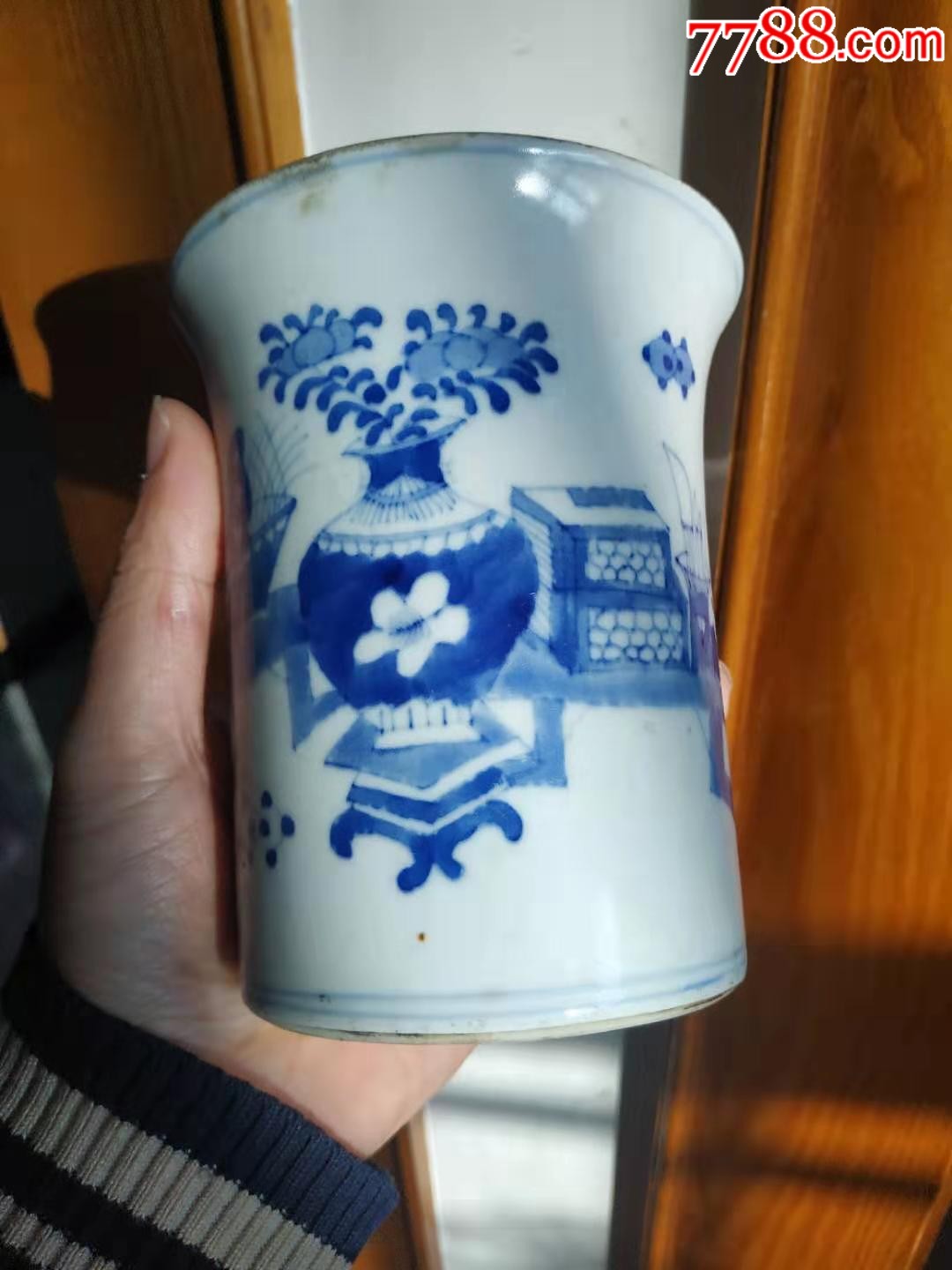 康熙青花笔筒_价格6000元【宝玉三房】_第1张_7788商城__七七八八商品