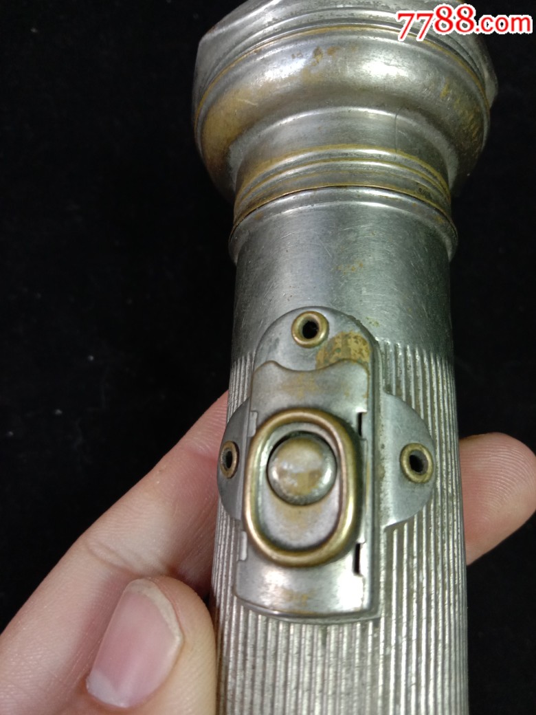 民国二战时期老电筒老式纯铜小号手电筒少见老物件复古收藏vintag