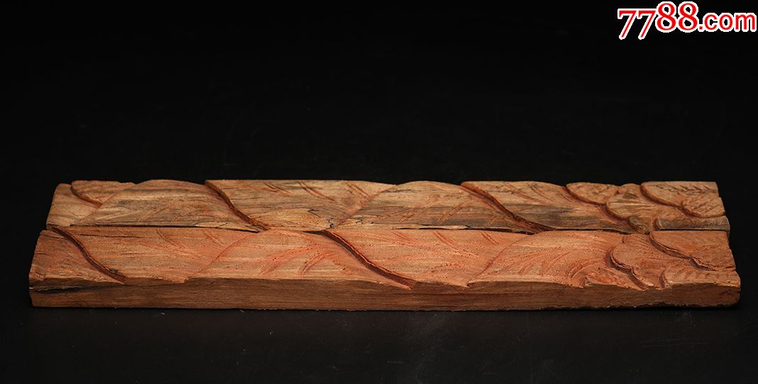 民国银杏木花板一对两块