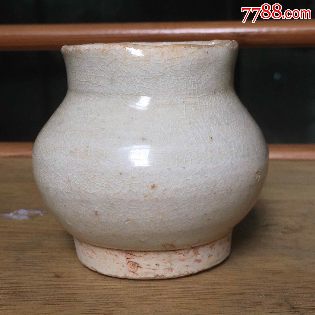 宋代吉州窑白釉小罐-青白瓷/影青瓷-7788青白瓷收藏