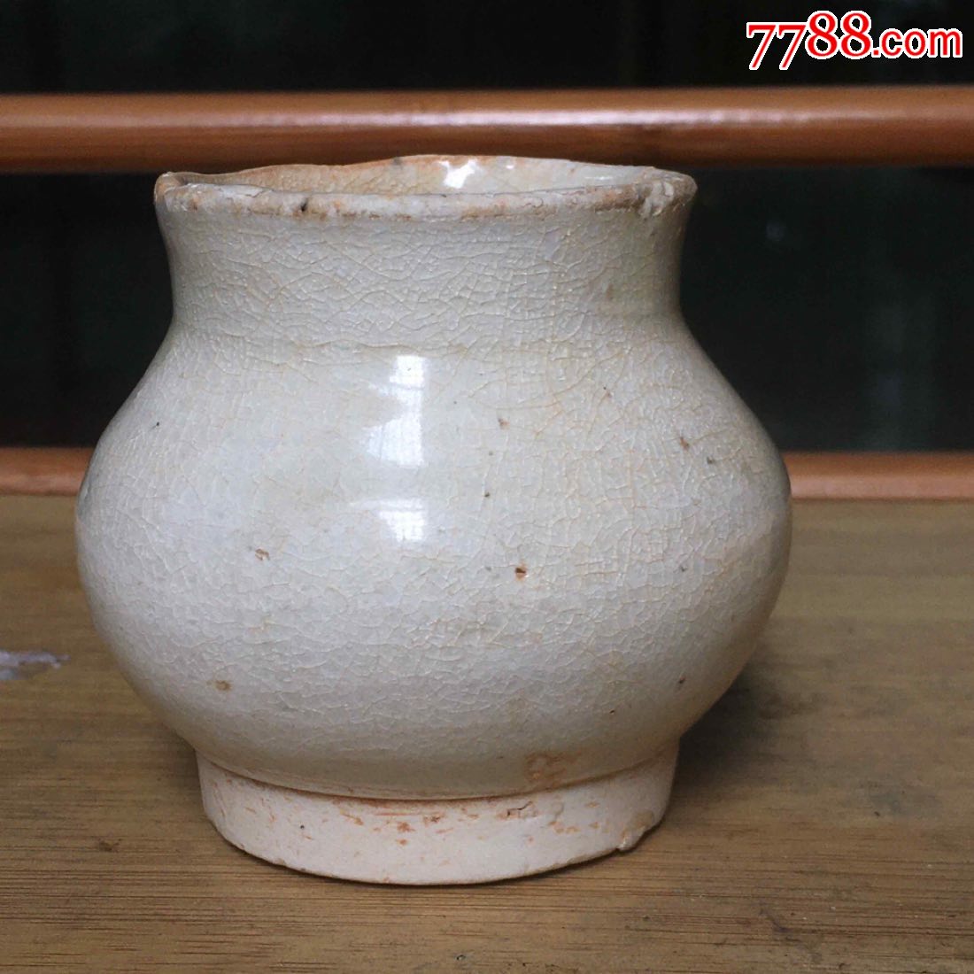 宋代吉州窑白釉小罐-青白瓷/影青瓷-7788青白瓷收藏