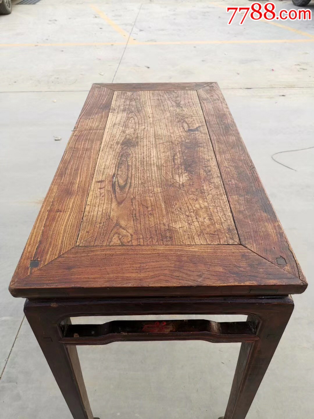清末榆木半桌条桌老桌子老家具