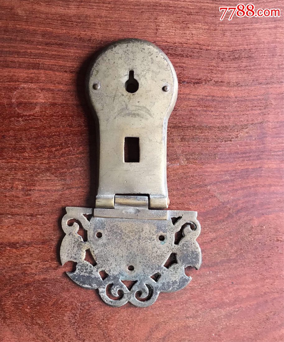 老铜箱子锁件