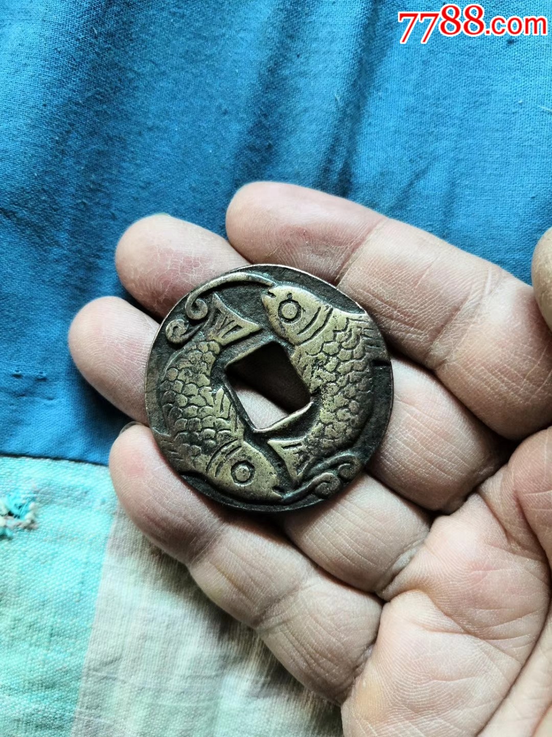 辽金双鱼合背花钱_价格350.0000元_第1张_7788收藏__收藏热线