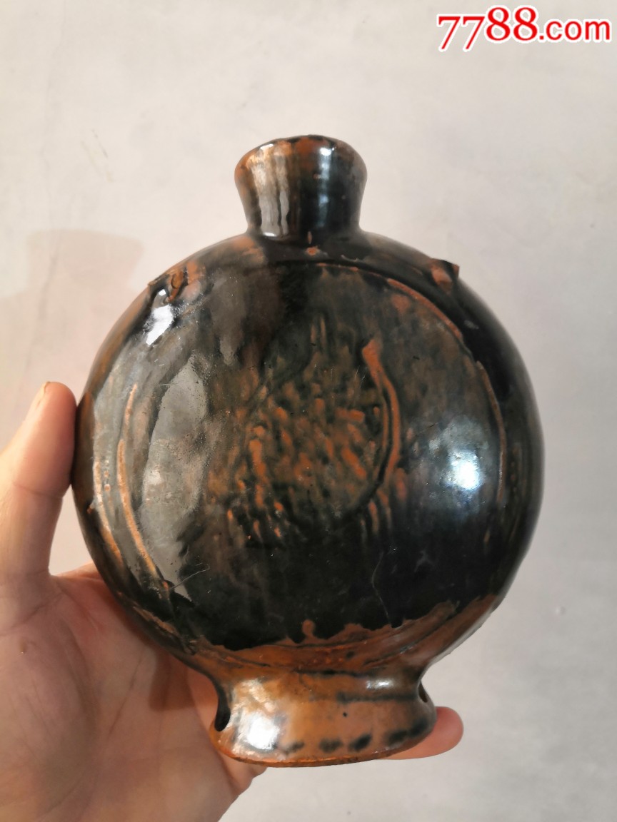 紫金釉的抱月瓶-价格:160元-se69855715-酱釉瓷/紫金釉-零售-7788收藏