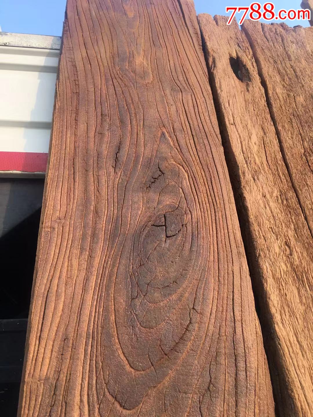 百年老榆木风化独板.风化纹理清晰沧桑感韵味十足