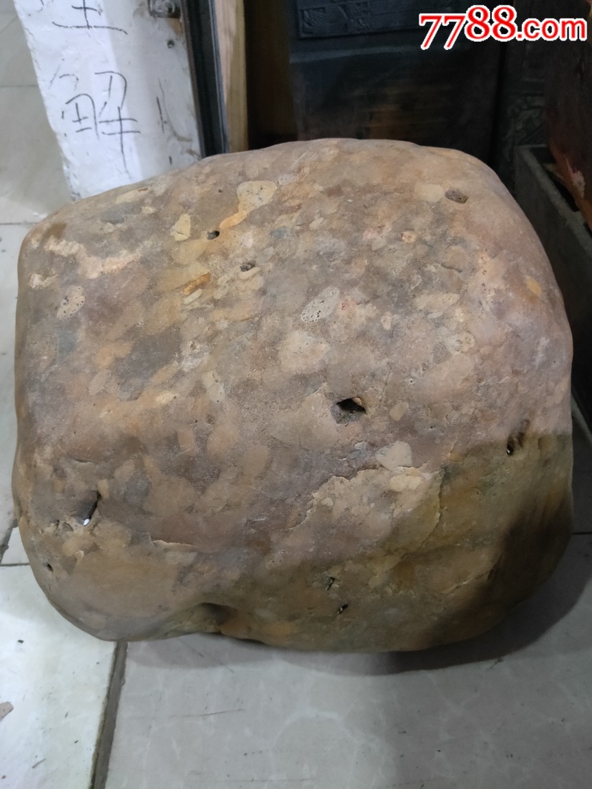 远古陨石(月球角砾)~经典气泡~60kg(玉化温润)~