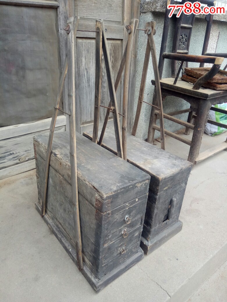 清代挑子一对，完整-价格:1600元-se69925843-其他木艺家具-零售-7788收藏__收藏热线