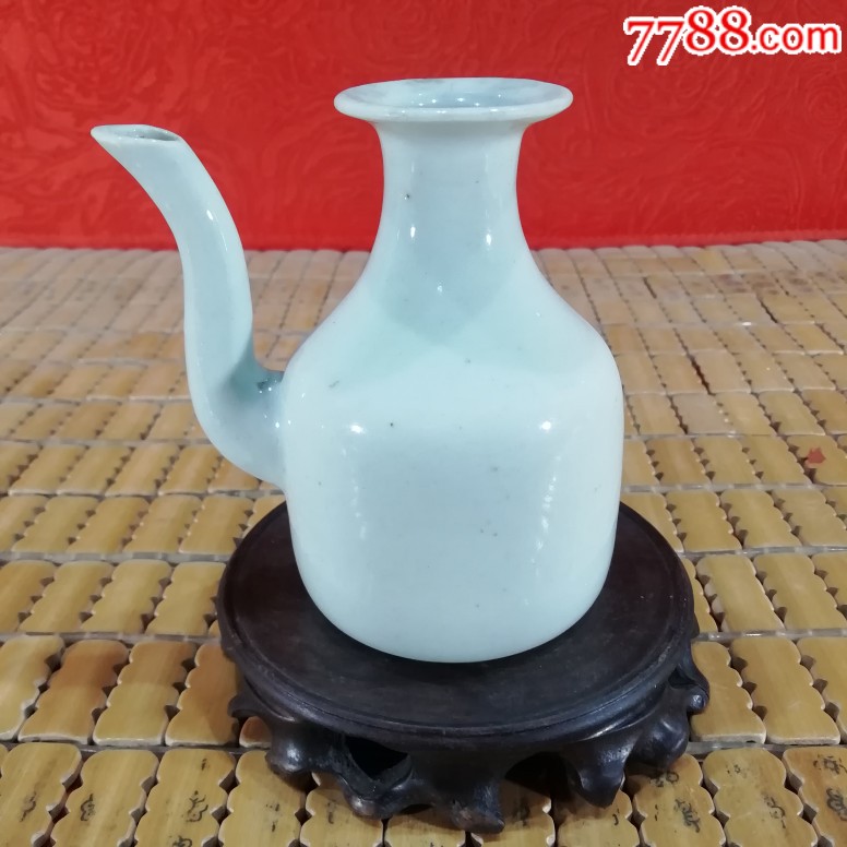 民国白釉酒壶-单色白瓷-7788收藏__收藏热线