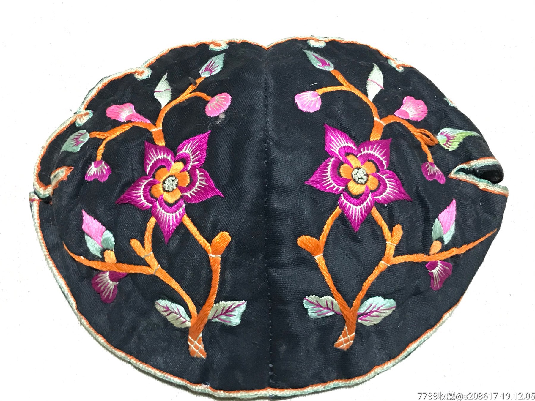 民国时期50-60年代绣花帽帽子